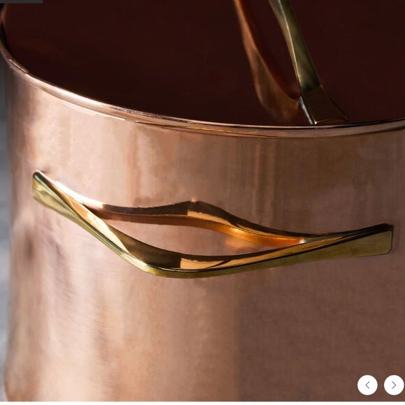 NWB-Dansk 7qt Copper Stockpot by Jens Quistgaard - Picture 3 of 15